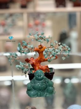 Phật Di Lặc Thạch Anh Xanh