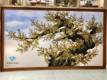 Tranh Đá Hoa Mai Phú Quý 3D