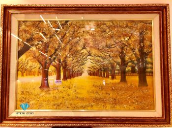 Tranh Đá Mùa Thu Vàng