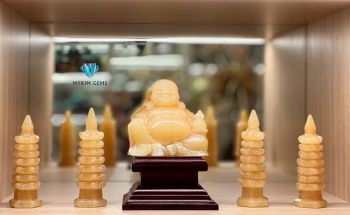 Tháp Văn Xương Canxit Vàng Size Nhỏ