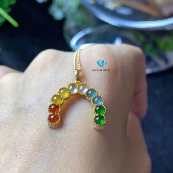 Mặt Dây Chuyền Ngọc Bọc Vàng