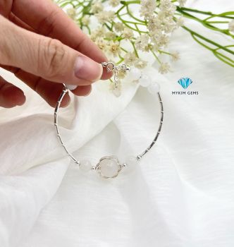 Lắc Bạc Bạch Ngọc Mix Charm