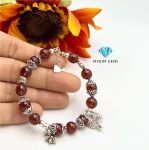 Lắc Bạc Garnet mix Charm