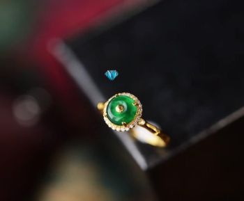 Nhẫn Vàng Đồng Điếu Ngọc