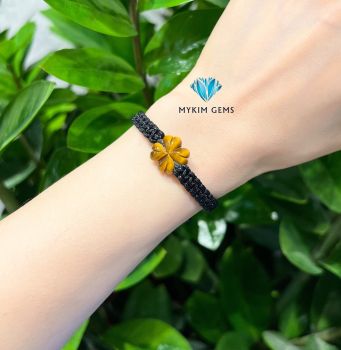 Vòng Dây Tết 4 Lá Mắt Hổ Nâu