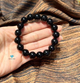 Vòng Thạch Anh Tóc Đen 14mm