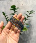 Chuỗi Vòng Lam Ngọc 5mm Mix Charm Vàng 24k s2