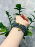 Chuỗi Vòng Lam Ngọc 5mm Mix Charm Vàng 24k s2