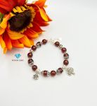 Lắc Bạc Garnet Vip 8mm Mix Charm Bạc