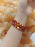 Chuỗi Vòng Mã Não Đỏ 6mm Mix Charm Vàng 24k s3