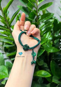 Vòng Dây Tết Hoa Mẫu Đơn + Đồng Điếu Cẩm Thạch Sơn Thuỷ