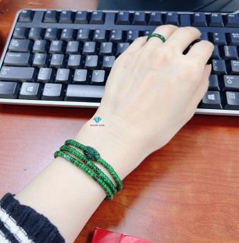 Chuỗi Vòng Lu Thống Cẩm Thạch Sơn Thuỷ VIP 4mm