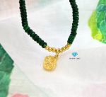 Vòng Ngọc Phỉ Thuý 4mm Mix Charm Vàng 24k