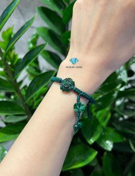 Vòng Dây Tết Hoa Mẫu Đơn + Đồng Điếu Cẩm Thạch Sơn Thuỷ